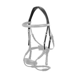 Têtière LeMieux Kudos Contrast Noir / argent Têtière LeMieux Kudos Contrast Noir / argent