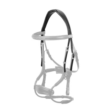 Têtière LeMieux Kudos Contrast Noir / argent Têtière LeMieux Kudos Contrast Noir / argent