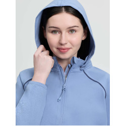 Veste imperméable LeMieux Young Rider fermeture éclair trois-quarts Paige Powder blue Bleu