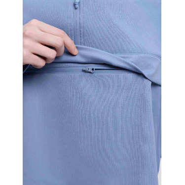 Veste imperméable LeMieux Young Rider fermeture éclair trois-quarts Paige Powder blue Bleu