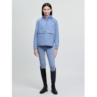 Veste imperméable LeMieux Young Rider fermeture éclair trois-quarts Paige Powder blue Bleu