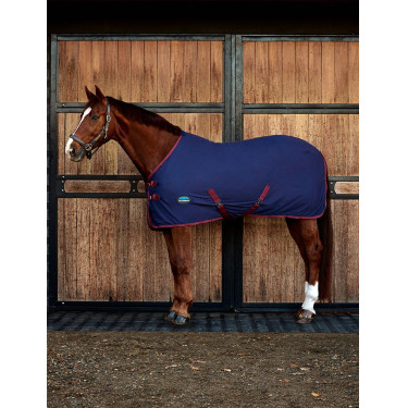 Chemise coton Weatherbeeta Marine / bordeaux Bleu