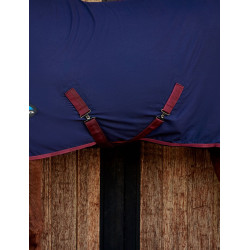 Chemise coton Weatherbeeta Marine / bordeaux Bleu