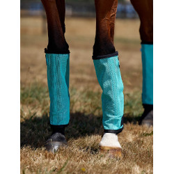 Guêtres anti-mouches ComFiTec Dura-mesh Turquoise / noir Bleu Guêtres anti-mouches ComFiTec Dura-mesh Turquoise / noir Bleu