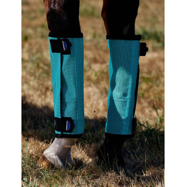 Guêtres anti-mouches ComFiTec Dura-mesh Turquoise / noir Bleu Guêtres anti-mouches ComFiTec Dura-mesh Turquoise / noir Bleu