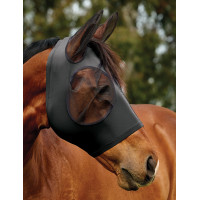 Masque anti-mouches Weatherbeeta ComFiTec Deluxe Stretch avec oreilles Noir de cobalt Bleu