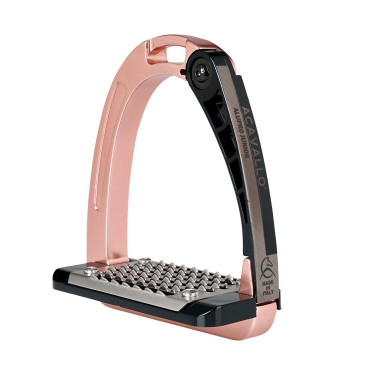 Étriers Acavallo Arena Alupro Junior Rose fantôme Gris