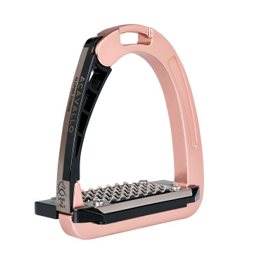 Étriers Acavallo Arena Alupro Junior Rose fantôme Gris