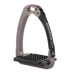 Étriers Arena Aluplus 2.0 Acavallo Titanium / noir Gris