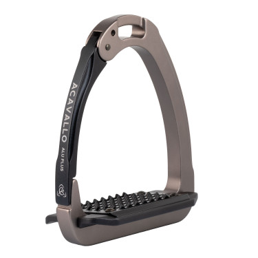 Étriers Arena Aluplus 2.0 Acavallo Titanium / noir Gris