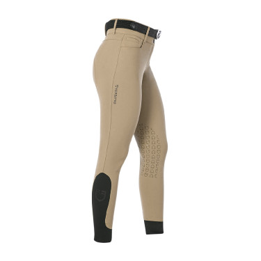 Pantalon d’équitation femme Equestro grip genoux taille haute Encens Beige Pantalon d’équitation femme Equestro grip genoux taille haute Encens Beige