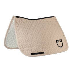 Tapis de dressage Equestro matelassé cube Oxford tan Rose