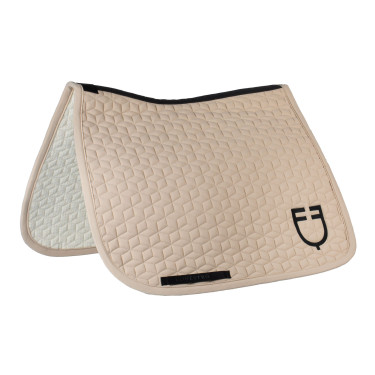 Tapis de dressage Equestro matelassé cube Oxford tan Rose