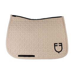Tapis de dressage Equestro matelassé cube Oxford tan Rose