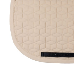 Tapis de dressage Equestro matelassé cube Oxford tan Rose