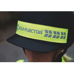Bandeau de bombe Shires Equi-Flector® Jaune vif