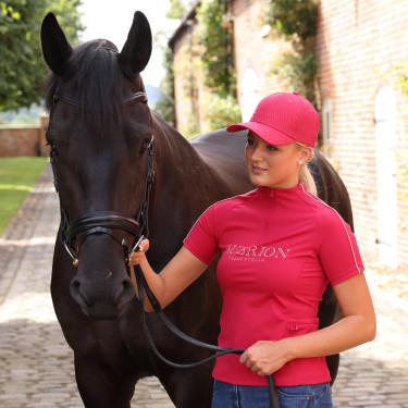 Casquette Equestrian Shires Aubrion Mûre Bordeaux