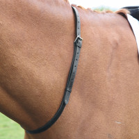 Collier de cou en cuir Shires Velociti Gara Noir