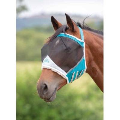 Masque anti mouches sans oreilles Shires Bleu sarcelle