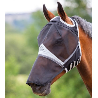 Masque anti mouches avec protection nez Shires sans oreilles FlyGuard Pro Masque anti mouches avec protection nez Shires sans oreilles FlyGuard Pro