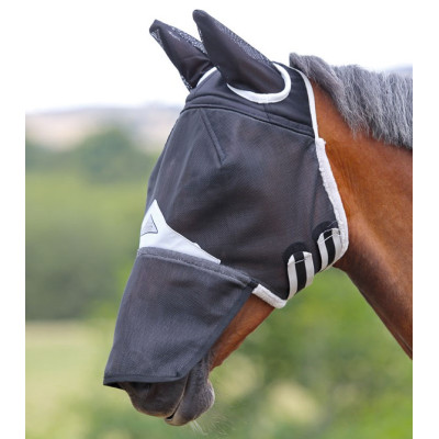 Masque anti mouches de pré Durable Shires nez et oreilles Noir