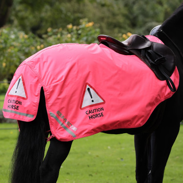 Couvre-reins imperméable Shires Equi-Flector® Rose vif