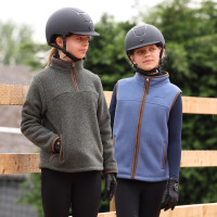 Gilet polaire Core jeune cavalier Shires Aubrion Bleu Gilet polaire Core jeune cavalier Shires Aubrion Bleu