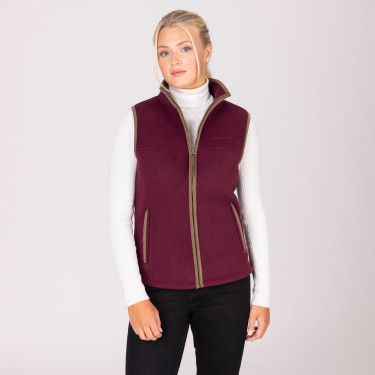 Gilet polaire Core Shires Aubrion Bordeaux