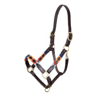 Licol polo en cuir Shires Velociti Gara Turquoise / rouge / orange / bleu Licol polo en cuir Shires Velociti Gara Turquoise / rouge / orange / bleu