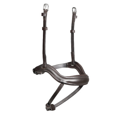 Muserolle française ergonomique Shires Velociti Lusso Havane Marron