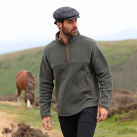 Polaire demi-zip Core homme Shires Aubrion Vert Polaire demi-zip Core homme Shires Aubrion Vert