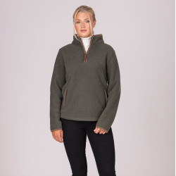 Polaire demi-zip Core Shires Aubrion Vert