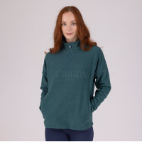 Polaire quart de zip Equestrian Shires Aubrion Thym Vert
