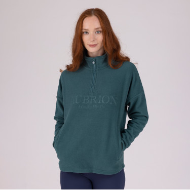 Polaire quart de zip Equestrian Shires Aubrion Thym Vert