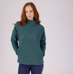 Polaire quart de zip Equestrian Shires Aubrion Thym Vert