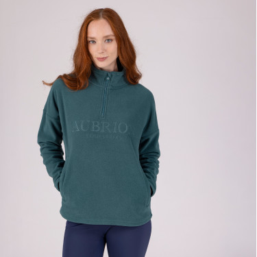 Polaire quart de zip Equestrian Shires Aubrion Thym Vert