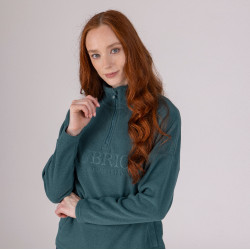 Polaire quart de zip Equestrian Shires Aubrion Thym Vert