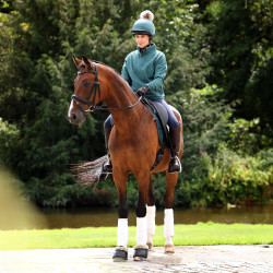 Polaire quart de zip Equestrian Shires Aubrion Thym Vert
