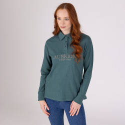 Sweat à boutons Equestrian Shires Aubrion Thym Vert