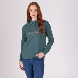 Sweat à boutons Equestrian Shires Aubrion Thym Vert