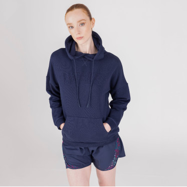 Sweat à capuche React Shires Aubrion Minuit Bleu