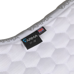 Tapis de selle Air Motion Luxe Shires Arma Blanc