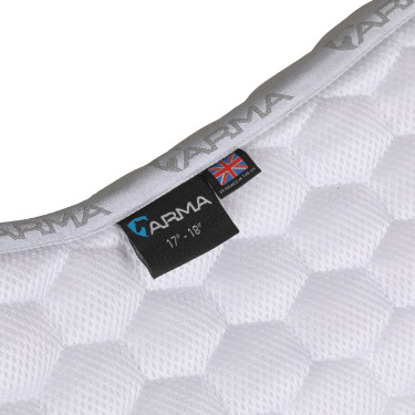 Tapis de selle Air Motion Luxe Shires Arma Blanc
