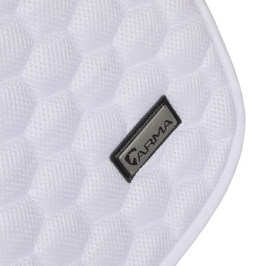 Tapis de selle Air Motion Luxe Shires Arma Blanc