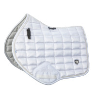 Tapis de selle d'obstacle Eltar Satin Shires Arma Blanc