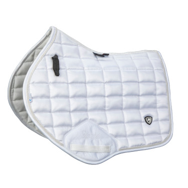 Tapis de selle d'obstacle Eltar Satin Shires Arma Blanc