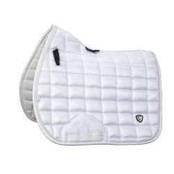 Tapis de selle Eltar Satin Shires Arma Blanc
