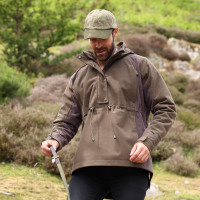 Veste quart de zip Heritage unisexe Shires Aubrion Olive foncé Kaki