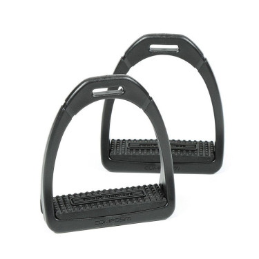 Étriers Premium Profile Shires Compositi Noir