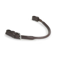 Fausse gourmette en cuir rond Shires Velociti Gara Noir